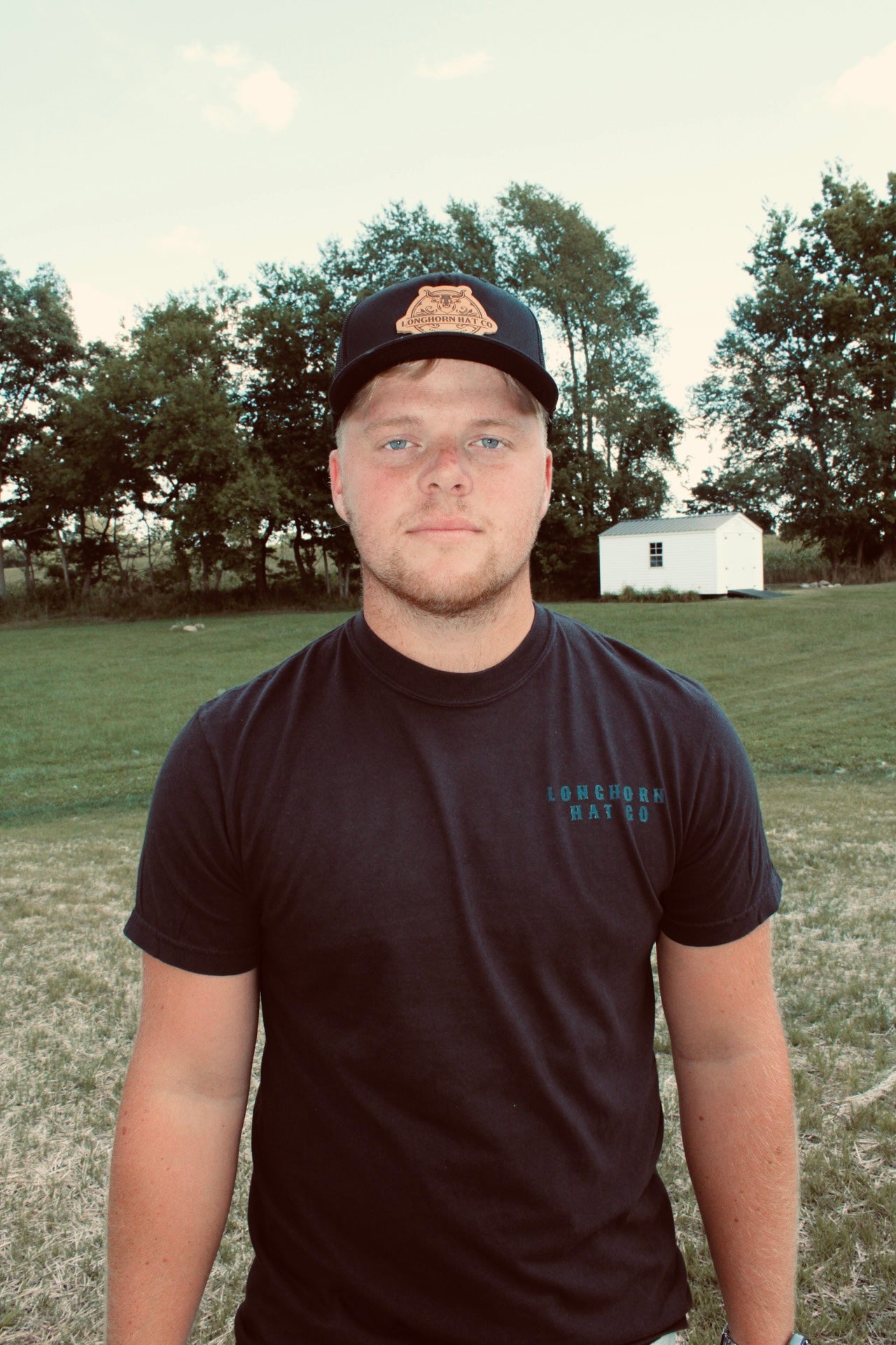 Black Rope Patch Hat